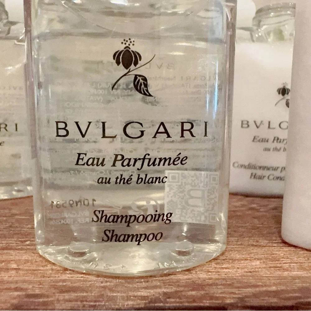 Bvlgari Au the Blanc White Tea 5 Shampoo + 5 Conditioner Total 400ml NEW